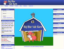 Tablet Screenshot of bigbluesalebarn.com